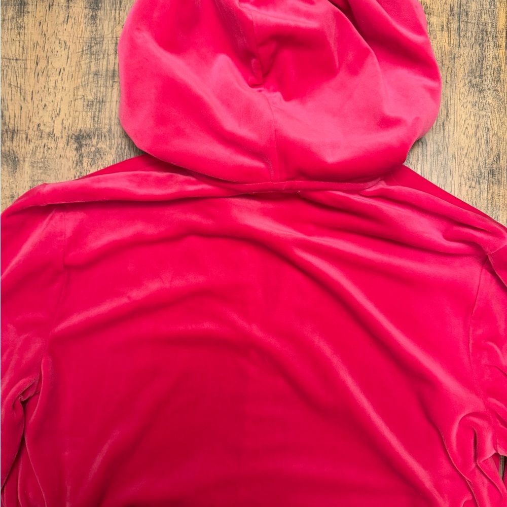 Juicy Couture Hot Pink Velour Tracksuit Hoodie & Pants - Picture 6 of 7